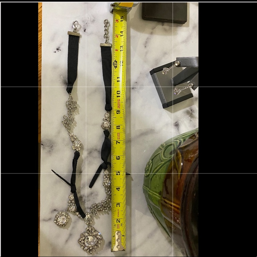 Loft Rhinestone Statement Necklace - Picture 2 of 6